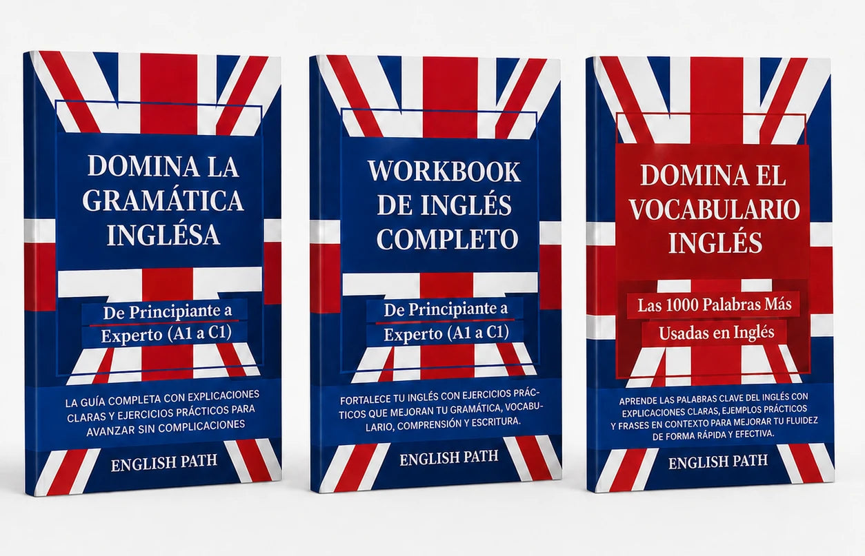 Pack de tres libros digitales de inglés English Path