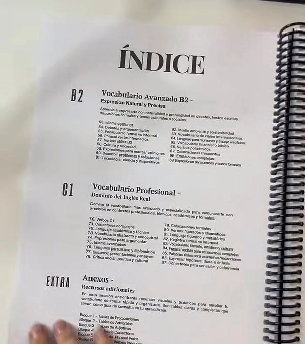 Interior del libro